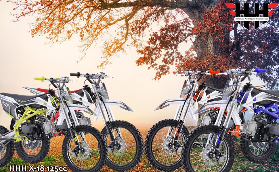 Amazon.com: HHH 125cc X18 125cc Dirtbike 4-Stroke ‎Gas Powered